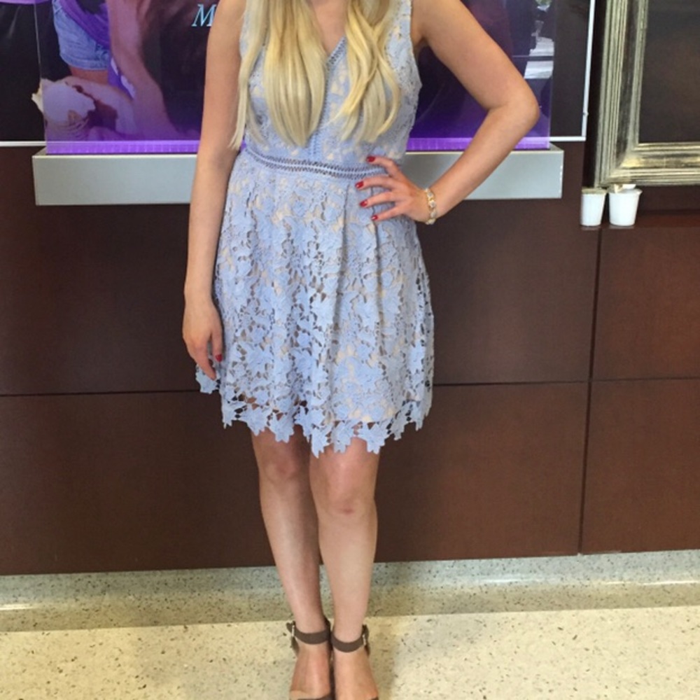 Springy Special Occasion Dress- Cinderella Blue